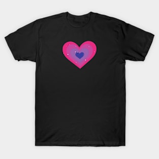 Bisexual Flag Heart T-Shirt